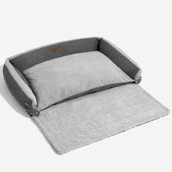 Stylish Expandable Ergonomic Calming Dog Bed - Tranquil Paws