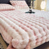 Super Soft Faux Rabbit Plush Mattress Protector Fitted Sheet