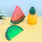 Teething Rubber Water-filled Frozen Fruit Shape Dog Toy