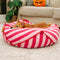 Trendy Striped Pattern Polygonal  Calming Bean Bag Dog Bed