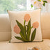 Tulip Sunflower Bouquet Home Decor Sofa Pillow