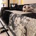 Vintage Botanical Jacquard Chenille Sofa Scratch-Resistant Couch Cover