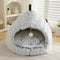 Warm Plush Cozy Hideaway Cat Cave Dog Bed