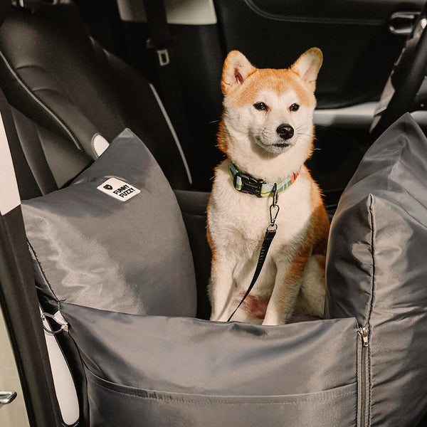 Full Leather Dog Pet Car Seat Bed - Fort - FUNNYFUZZY