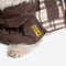 Waterproof Vintage Plaid Adjustable Dog Raincoat - All-Weather Protection