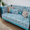Wild Zebra Print Chenille Furniture Protector Couch Cover