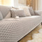 Honeycomb Plush Thickened Non-slip Couch Cover